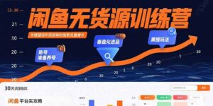 闲鱼无货源训练营：账号准备养号/垂直化选品/黑搜玩法，0基础30天盈利指南-联创在线