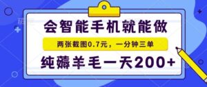 2025年零撸手机项目，二十秒一单，纯薅羊毛，一天200+做就有【揭秘】-联创在线