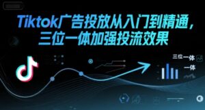 Tiktok广告投放从入门到精通，三位一体加强投流效果-联创在线