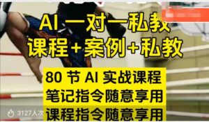 AI指令实战课，课程+案例，80节AI实战课程，笔记指令随意享用，课程指令随意享用(更新7月)-联创在线