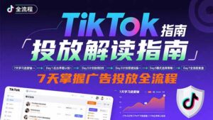 TikTok投放解读指南：后台操作/计划建立/模式选择，7天掌握广告投放全流程-联创在线