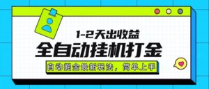 最新全自动打金玩法单日收益1000-2000-联创在线