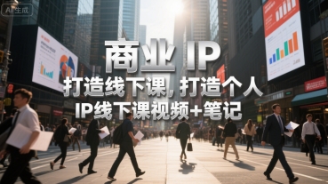 商业IP打造线下课，打造个人 IP线下课视频+笔记-联创在线