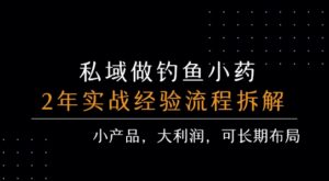 私域做钓鱼小药 每单利润3张+ 详细流程拆解-联创在线