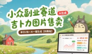 小众副业赛道 吉卜力图片售卖 单日2张+ AI一键生成【附教程】-联创在线