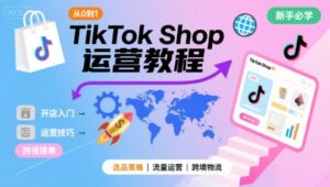 TikTok Shop从0到1运营教程，TikTok跨境电商新手必学课程-联创在线