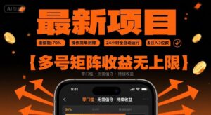 最新挂G项目：谁都能做，操作简单到爆，24 小时全自动运行，日入3位数，多号矩阵收益无上限【揭秘】-联创在线