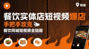 餐饮实体店短视频爆店,手把手攻克餐饮同城短视频全链路-联创在线