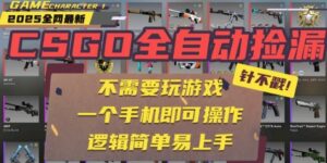 CSGO自动捡漏项目，最新独家玩法，一个手机即可操作，新手小白轻松月入1W+，操作简单易上手【揭秘】-联创在线