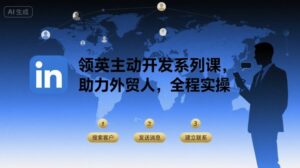 领英主动开发系列课，助力外贸人，全程实操-联创在线