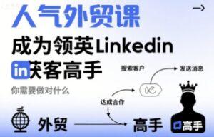 人气外贸课-成为领英Linkedin获客高手,你需要做对什么-联创在线