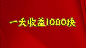 一天收益1000+ 稳定项目，可以做视频号，也可以做快手抖音-联创在线