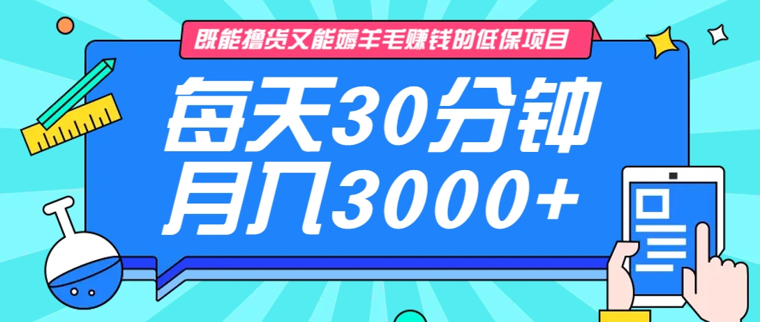 既能撸货又能赚钱的长期低保项目，每天30分钟，多号百分百稳定月入3000+！-联创在线