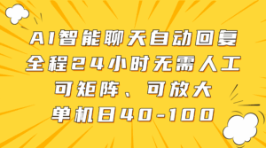 AI智能聊天自动回复，全程24小时无需人工，可矩阵、可放大，单机日40-100-联创在线