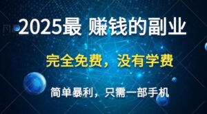 2025最简单最暴利项目，一部手机，日入过万，普通人翻身的唯一机会(没有学费)-联创在线