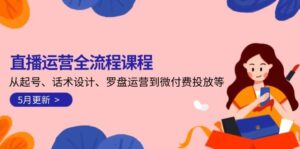 直播运营全流程课程-5月更新：从起号、话术设计、罗盘运营到微付费投放等-联创在线