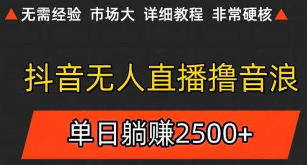 抖音无人直播6.0 简单无脑可矩阵 每天两小时轻松躺赚500+-联创在线
