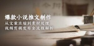 爆款小说推文制作,从文案浓缩到素材处理,视频剪辑发布全流程解析-联创在线