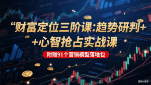 财富定位三阶:趋势研判 + 心智抢占实战课,附赠91个营销模型落地包-联创在线