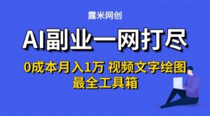 AI副业一网打尽0投入月入1万＋视频文字绘图最全工具箱-联创在线