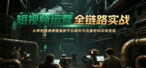 短视频运营全链路实战，从零到精通掌握最新平台规则与流量密码实现变现-联创在线
