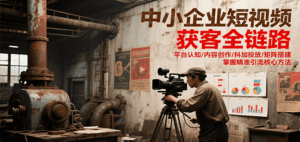 中小企业短视频获客全链路，平台认知/内容创作/抖加投放/矩阵搭建，精准引流核心方法-联创在线