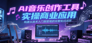 AI音乐创作工具实操商业应用，构建从技术入门到变现的完整知识闭环-联创在线