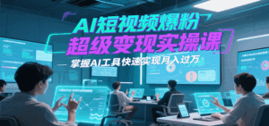 AI短视频爆粉超级变现实操课，掌握AI工具快速实现月入过万-联创在线