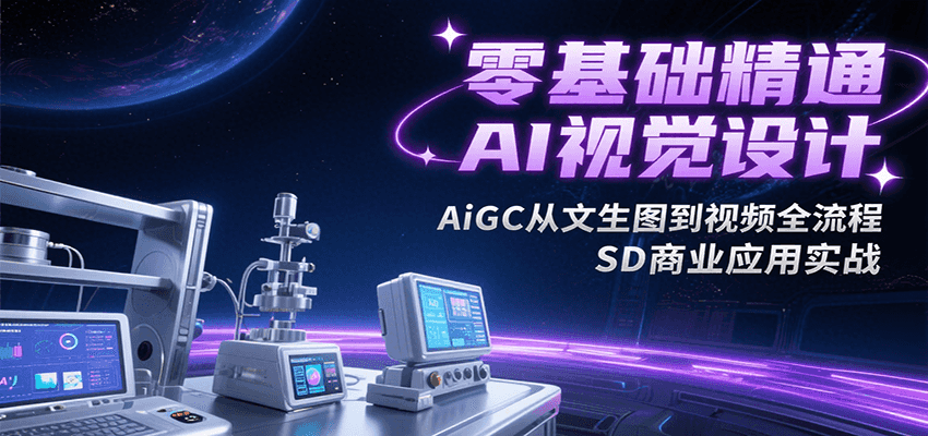 零基础精通AI视觉设计，AiGC从文生图到视频全流程，SD商业应用实战-联创在线