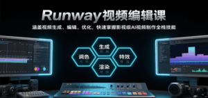 Runway视频编辑课,涵盖视频生成、编辑、优化,快速掌握影视级AI视频制作全栈技能-联创在线