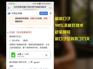 8月无限注册DY百分百不条核对技术，新口子抓紧囤号-联创在线