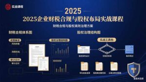 2025企业财税合规与股权布局的实战课程：财税合规与股权高效治理方案-联创在线