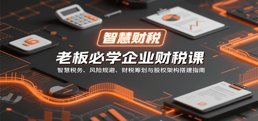 老板必学企业财税课:智慧税务、风险规避、财税筹划与股权架构搭建指南-联创在线