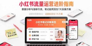 小红书流量运营进阶指南，数据分析与涨粉引流，笔记起死回生7大实操方案-联创在线