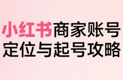 【精】小红书电商全链路实战从定位到爆单，系统拆解小红书商家起号全流程(更新)-联创在线