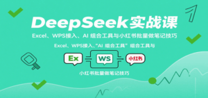 DeepSeek实战课：Excel、WPS接入、AI 组合工具与小红书批量做笔记技巧-联创在线