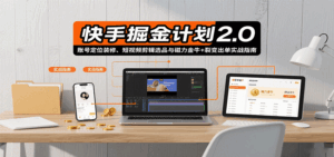 快手掘金计划2.0，账号定位装修、短视频剪辑选品与磁力金牛+裂变出单实战指南-联创在线