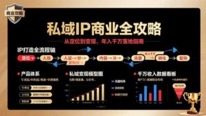 私域IP商业全攻略，从定位到变现，年入千万落地指南-联创在线