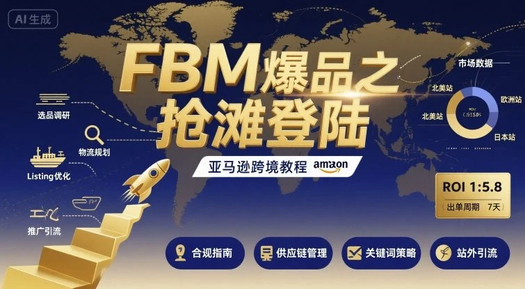 【精】FBM爆品之抢滩登陆-亚马逊跨境教程-联创在线