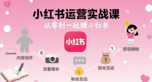 小红书运营实战课，从零到一玩賺小红书-联创在线