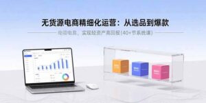 无货源电商精细化运营：从选品到爆款，实现轻资产高回报(40+节系统课-联创在线
