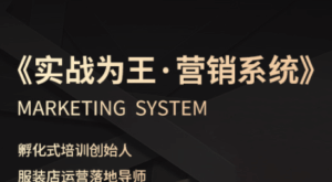 老杨·服装老板必修课《实战为王-营销系统》实现业绩被动式增长-联创在线