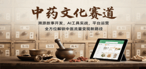 中药文化赛道:溯源故事开发,AI工具实战,平台运营,全方位解锁中医流量变现新路径-联创在线