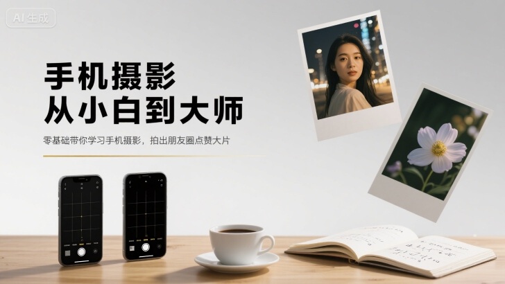 手机摄影从小白到大师，零基础带你学习手机摄影，拍出朋友圈点赞大片-联创在线
