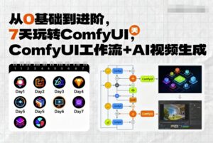 从0基础到进阶，7天玩转ComfyUI，Comfyui工作流+AI视频生成-联创在线