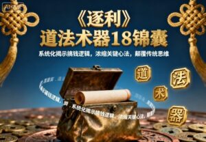 《逐利》道法术器18锦囊,系统化揭示搞钱逻辑,浓缩关键心法,颠覆传统思维-联创在线