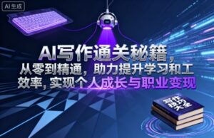 AI写作通关秘籍，从零到精通，助力提升学习和工作效率，实现个人成长与职业变现-联创在线