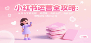 小红书运营全攻略：从平台了解到账号搭建、内容生产，做爆款库与矩阵运营-联创在线