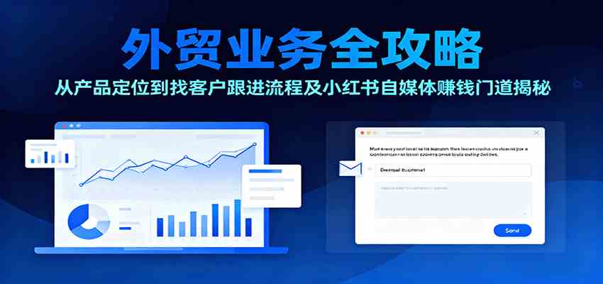 外贸业务全攻略:从产品定位到找客户跟进流程及小红书自媒体赚钱门道揭秘-联创在线