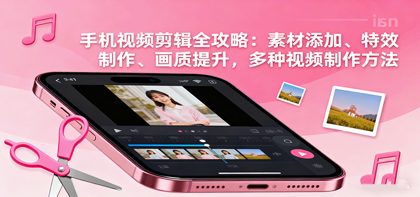 手机视频剪辑全攻略：素材添加、特效制作、画质提升，多种视频制作方法-联创在线